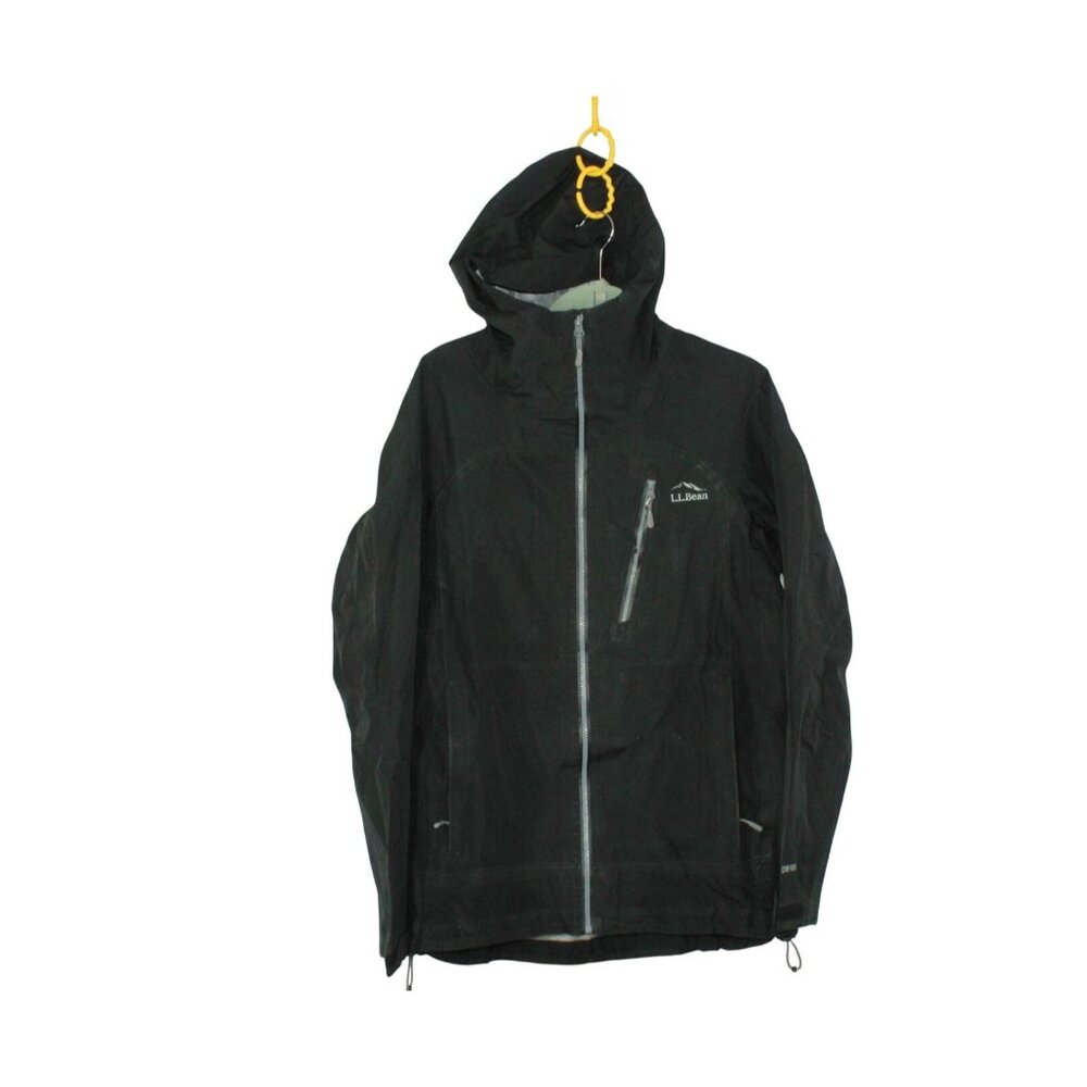 LL Bean Men's Pathfinder Gore-Tex Hooded Rain Jacket Black Size Medium Gorpcore